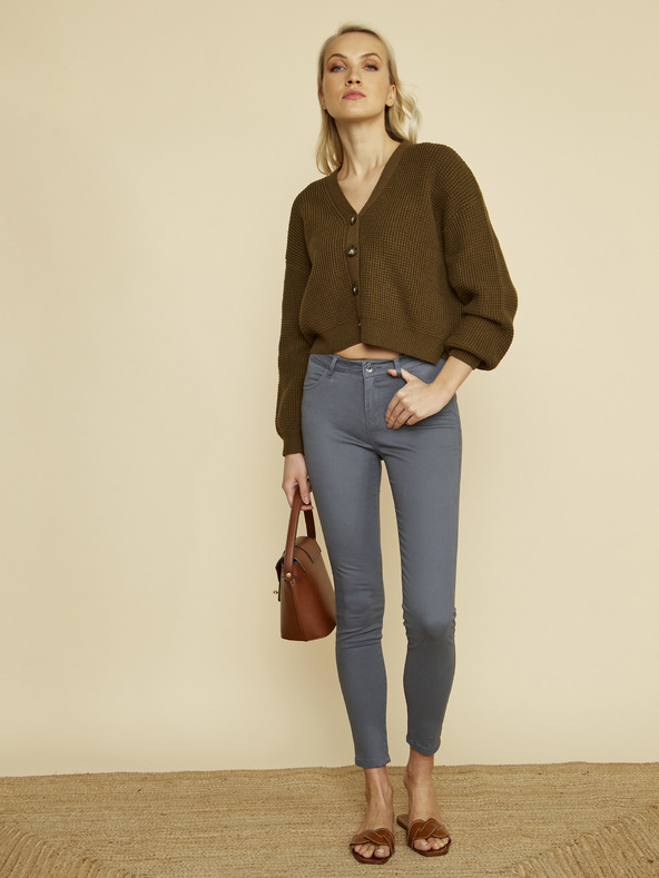 ZOOT.lab Šedé dámske nohavice skinny fit ZOOT.lab Anna 2