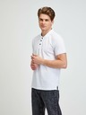 ALPINE PRO Biela pánska polokošeľa Alpine Pro Sedar