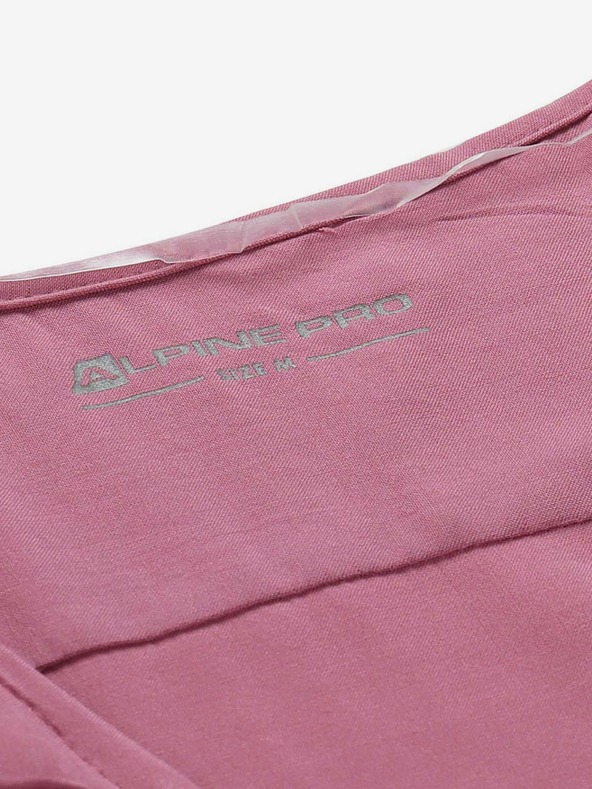 ALPINE PRO Ružové dámske zavinovacie šaty Alpine Pro SOLEIA