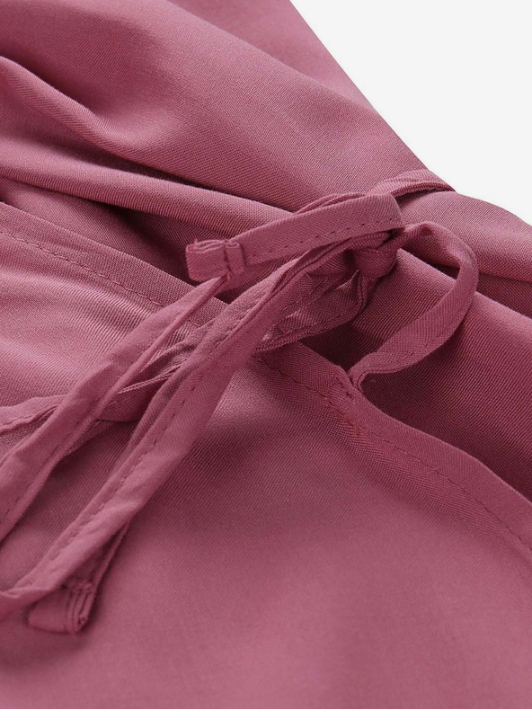 ALPINE PRO Ružové dámske zavinovacie šaty Alpine Pro SOLEIA