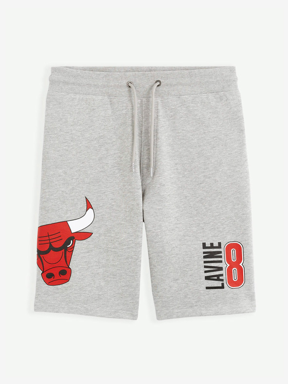 Celio Šedé pánske tepláky Celio NBA Chicago Bulls