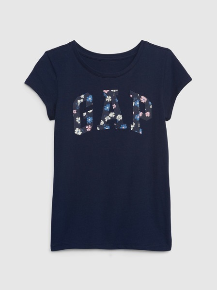 GAP Detské tričko s floral logom GAP