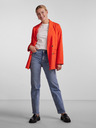 Pieces Oranžové dámske oversized sako Pieces Thelma
