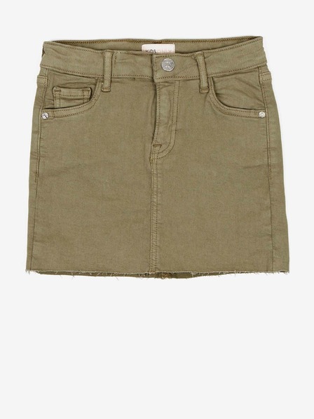 ONLY Khaki dievčenská džínsová sukňa Úžasná