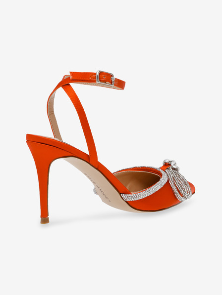 Steve Madden Oranžové dámske saténové lodičky Steve Madden