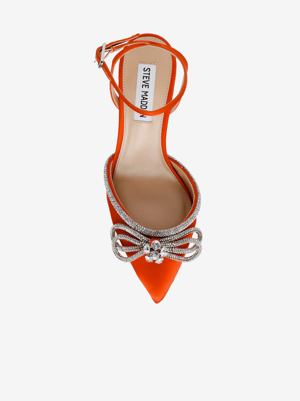 Steve Madden Oranžové dámske saténové lodičky Steve Madden