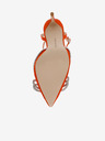 Steve Madden Oranžové dámske saténové lodičky Steve Madden