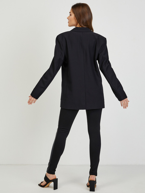 Tom Tailor Denim Čierna dámska bunda voľného strihu Tom Tailor Denim