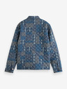 Scotch & Soda Modrá pánska prešívaná košeľová bunda Scotch & Soda so vzorom