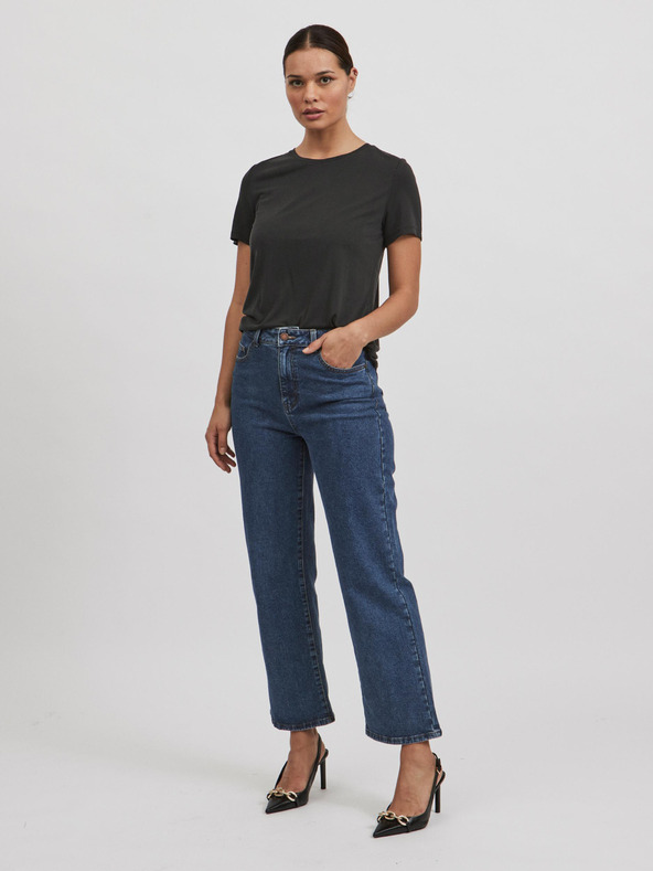 Vila Čierne základné tričko VILA Modala