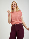 CAMAIEU Vínové dámske nohavice slim fit CAMAIEU