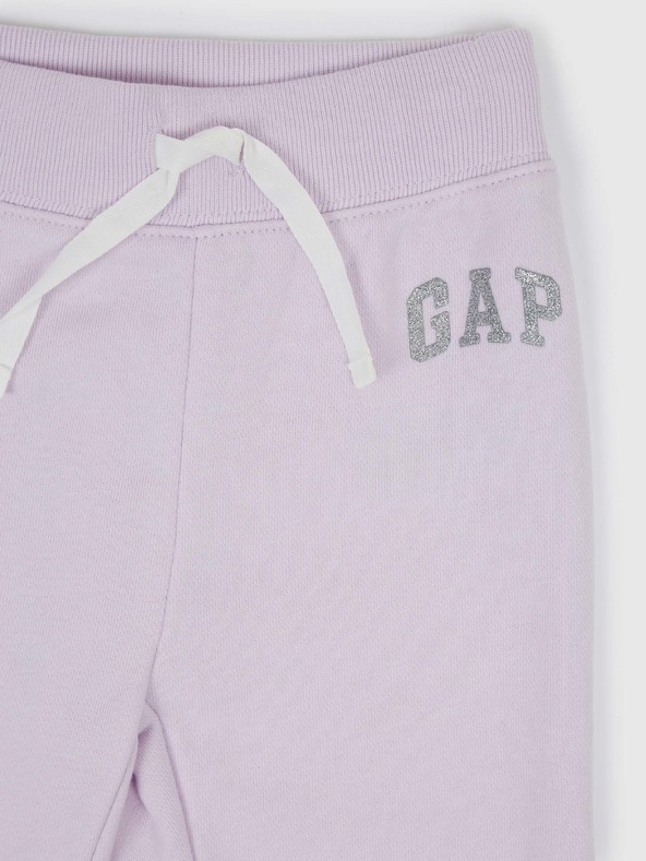 GAP Detské tepláky fleece logo army GAP