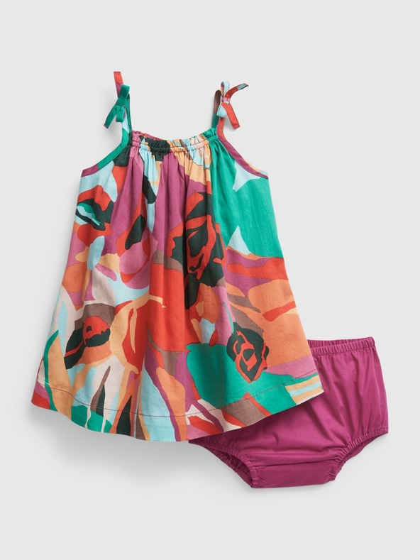 GAP Baby farebné bavlnené šaty set GAP