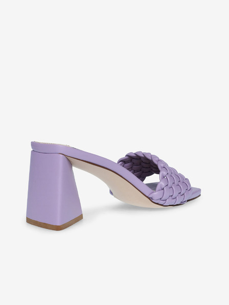 Steve Madden Svetlofialové dámske papuče na vysokom podpätku Steve Madden Monte Carlo