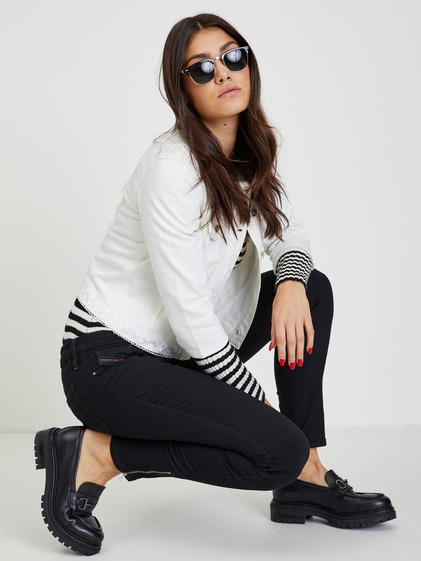 Orsay Krémová dámska džínsová bunda ORSAY