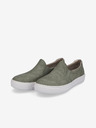 Rieker Zelené dámske slip on tenisky Rieker