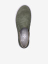 Rieker Zelené dámske slip on tenisky Rieker