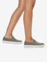 Rieker Zelené dámske slip on tenisky Rieker