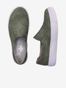Rieker Zelené dámske slip on tenisky Rieker