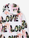 Desigual Desigual Flavia biela vzorovaná dievčenská mikina