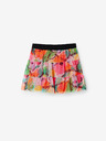 Desigual Desigual Flowers Ružová dievčenská kvetinová sukňa