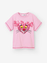 Desigual Ružové dievčenské tričko Desigual Pink Panther