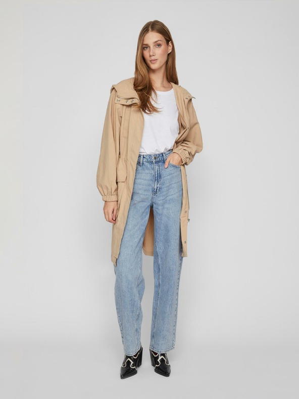 Vila Béžová dámska parka VILA Siliana