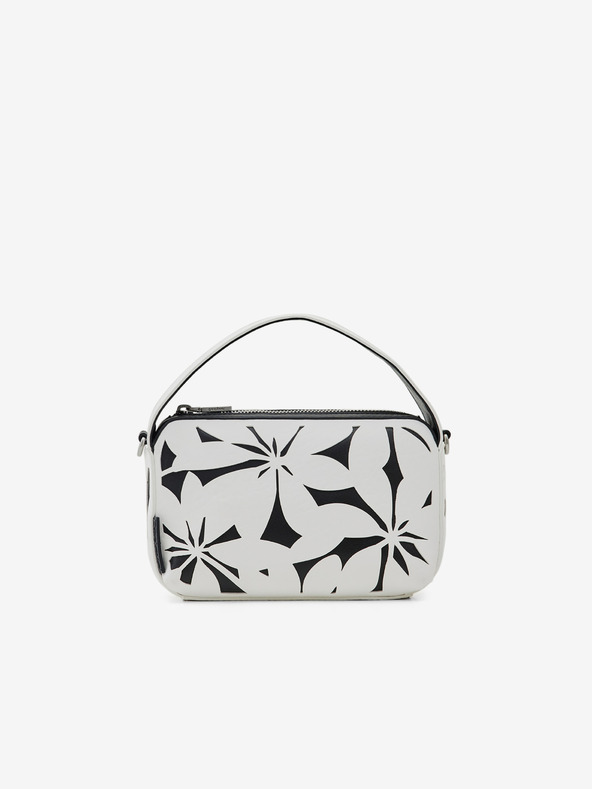 Desigual Čiernobiela dámska kvetinová kabelka Desigual Onyx Narbonne Mini kabelka
