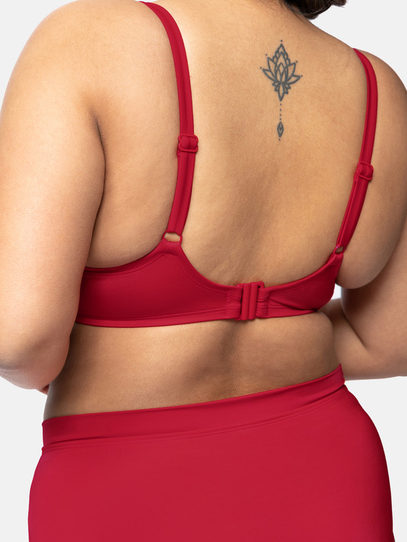 DORINA Červený vrchný diel dámskych plaviek DORINA Opio