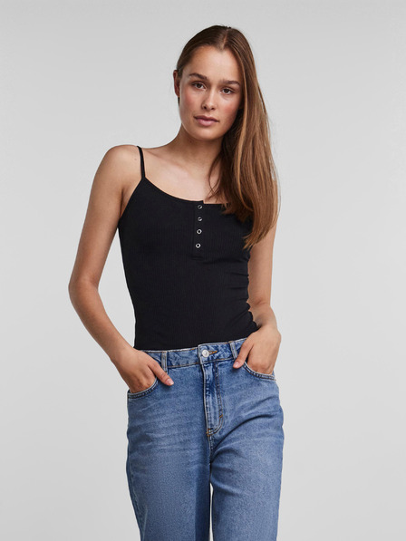 Pieces Čierne rebrované body Pieces Kitte