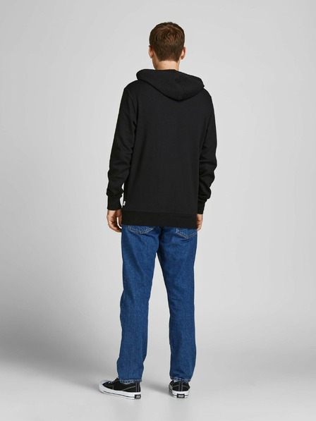 Jack & Jones Čierna mikina s kapucňou Jack & Jones Shark
