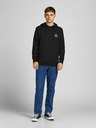 Jack & Jones Čierna mikina s kapucňou Jack & Jones Shark