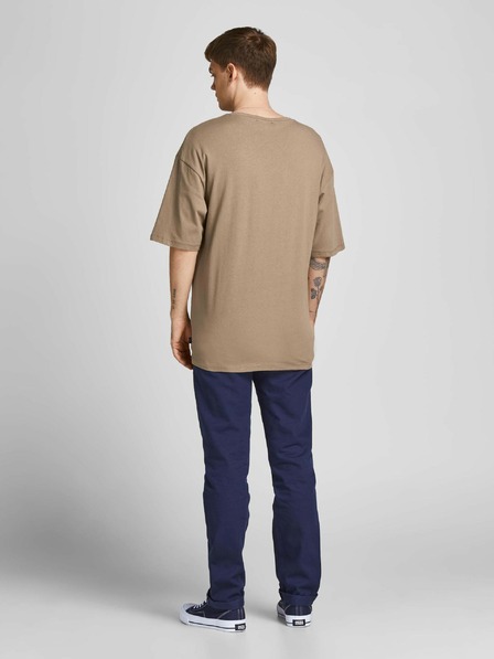 Jack & Jones Tmavomodré slim fit nohavice Jack & Jones Stollie