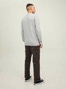 Jack & Jones Jack & Jones Otto svetlosivý rebrovaný základný sveter