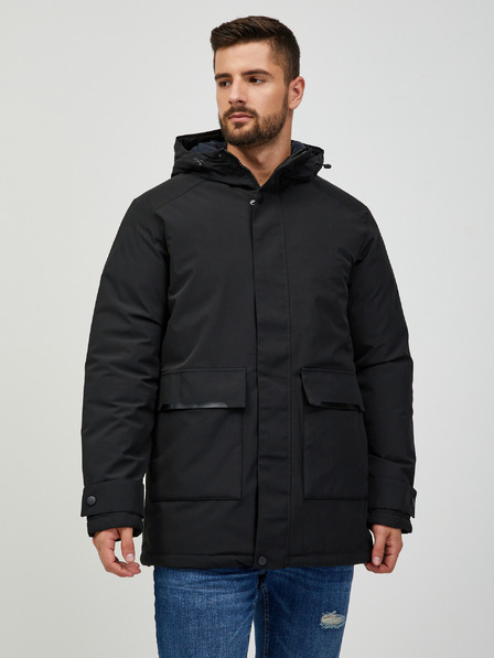 Jack & Jones Čierna Jack & Jones Etiko parka