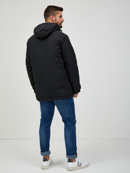 Jack & Jones Čierna Jack & Jones Etiko parka