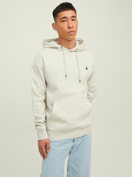Jack & Jones Svetlosivá melírovaná mikina s kapucňou Jack & Jones Star