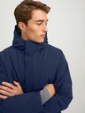 Jack & Jones Tmavomodrá bunda Jack & Jones Blatiger s kapucňou