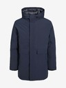 Jack & Jones Tmavomodrá bunda Jack & Jones Blatiger s kapucňou