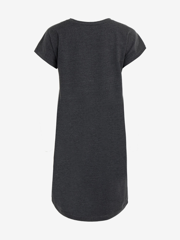 ALPINE PRO Šedé dámske šaty ALPINE PRO HEMADA