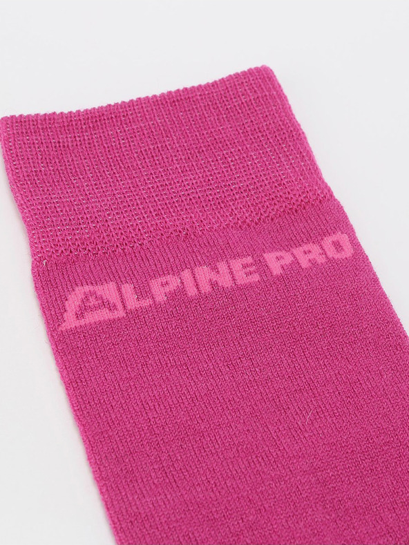 ALPINE PRO Unisex ponožky ALPINE PRO KLAMO ružová