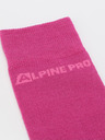 ALPINE PRO Unisex ponožky ALPINE PRO KLAMO ružová