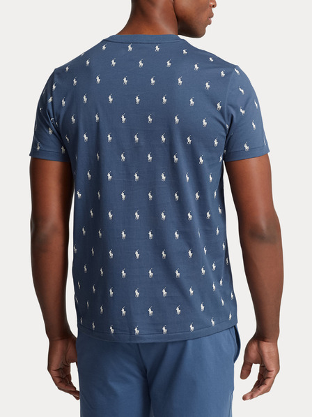 Polo Ralph Lauren Modrá pánska vzorovaná košeľa na spanie POLO Ralph Lauren