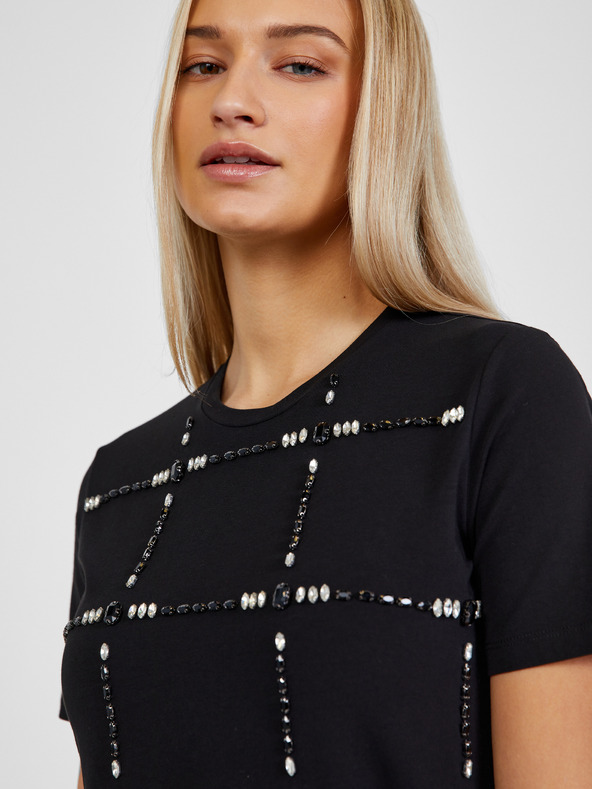 Liu Jo Čierna dámska vzorovaná košeľa Liu Jo