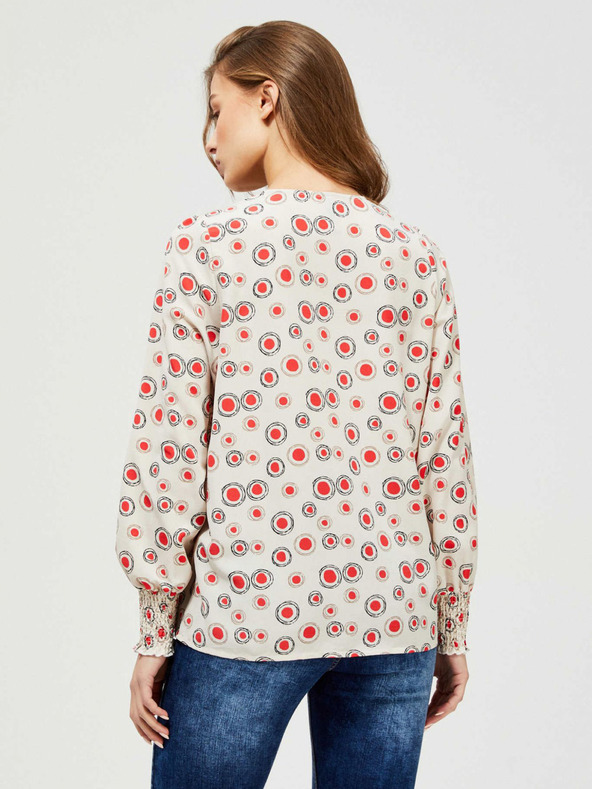 Moodo Krémové tričko Moodo