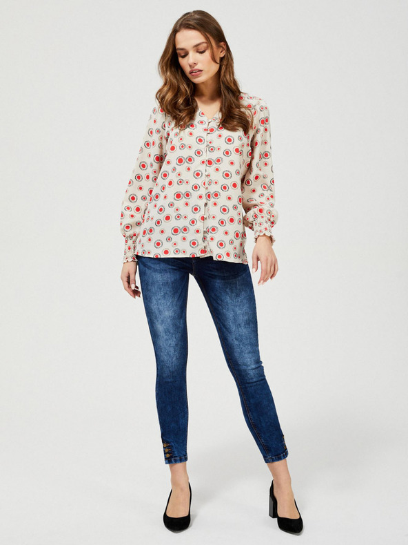 Moodo Krémové tričko Moodo