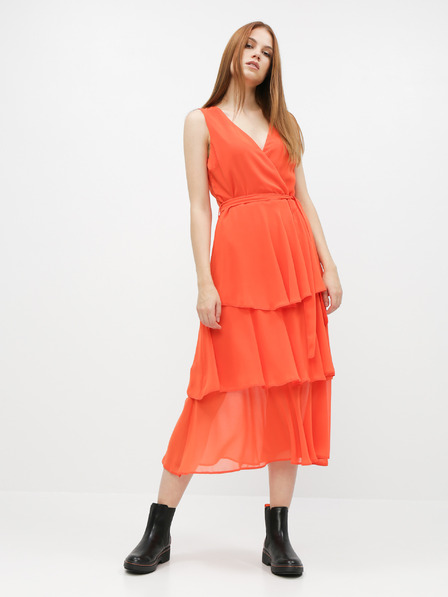 Dorothy Perkins Oranžové midi šaty Dorothy Perkins