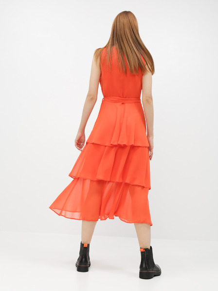 Dorothy Perkins Oranžové midi šaty Dorothy Perkins