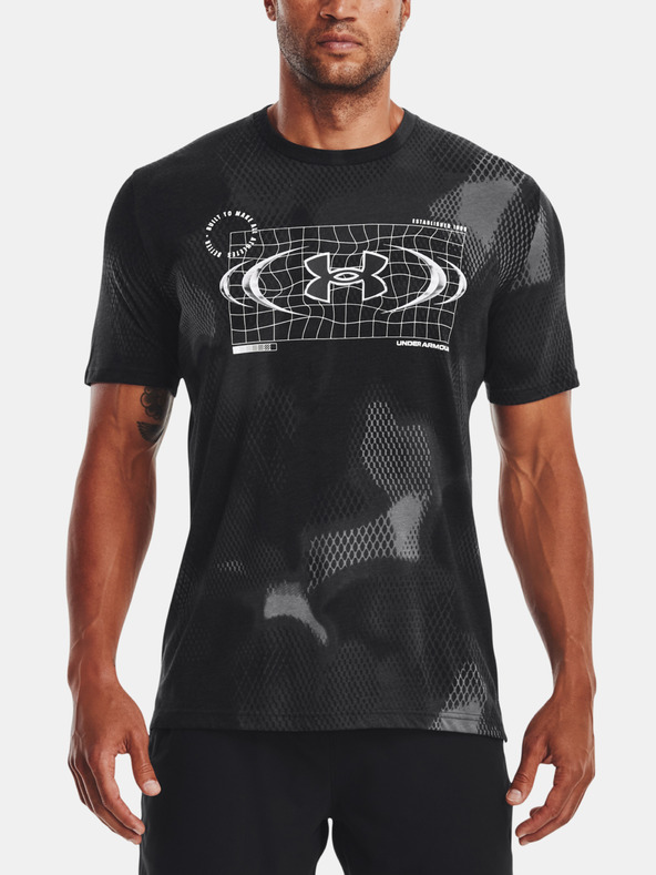 Under Armour Pánske tričko Under Armour UA FBTL AOP METAL LOGO SS