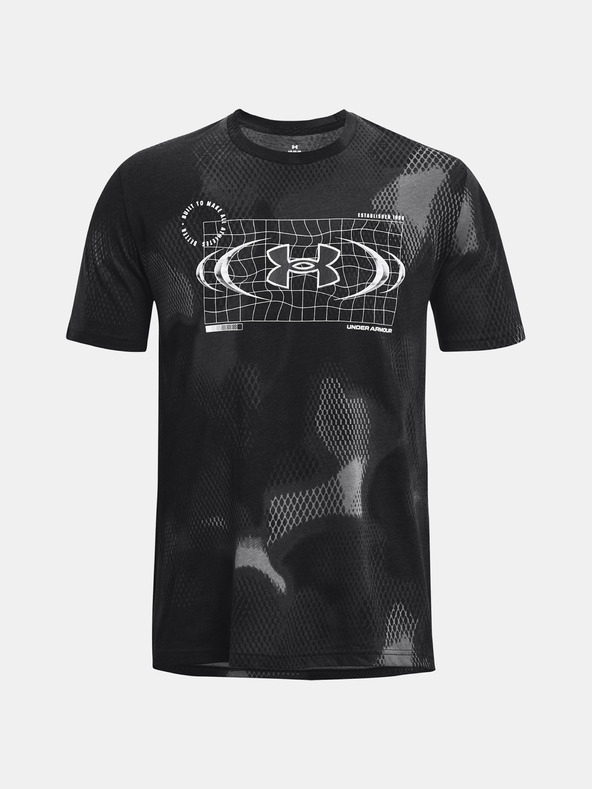 Under Armour Pánske tričko Under Armour UA FBTL AOP METAL LOGO SS